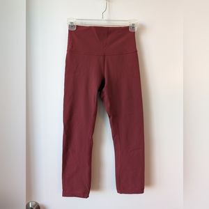 Lululemon Wunder Under Crop Luxtreme Chianti Sz 4